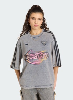 Adidas阿迪达斯三叶草女子26年夏纯棉牛仔布短袖T恤KZ5012 KZ5011