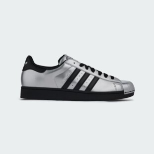 Adidas/阿迪达斯三叶草25年冬款金属银经典贝壳头男女板鞋 KI9988