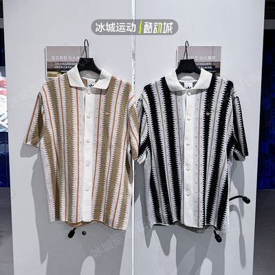 阿迪达斯三叶草男子针织衫短袖