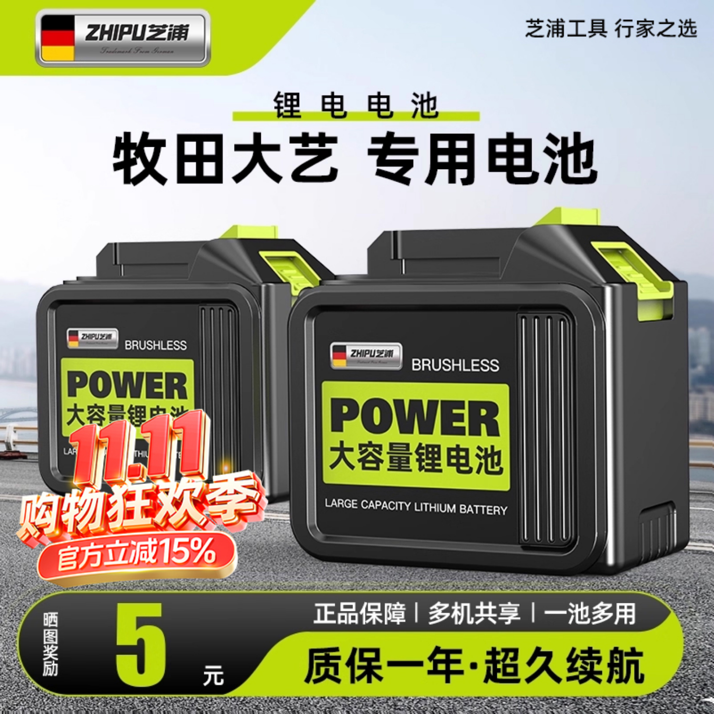 德国芝浦精品牧田电池