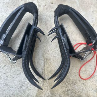 神器脚扎子猫爪新款爬树六爪猫爪上树螺纹钢专用工具淬火加宽防滑