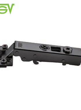 FGV-枪黑色快装铝框门阻尼铰链开启105度一段力