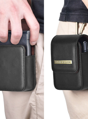 适用小米flip华为P50pocket2S穿皮带挂腰包ZFlip456短款折叠屏荣耀Vflip壳nova皮套motorazr605040ultra