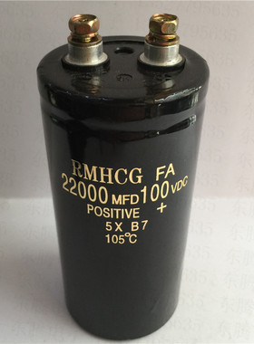 全新 螺丝脚电容63V/80V/100VDC 22000UF滤波电容 逆变器22000MFD
