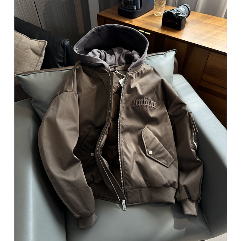 90白鸭绒重磅飞行员工装羽绒服