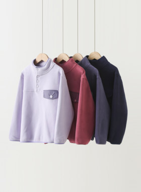 3030冬款新品儿童半开门奥粒上衣卫衣