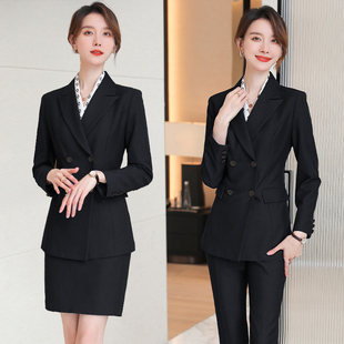 诗璐雅高级感西装套装女设计感小众秋冬高端定制小西服外套职业装