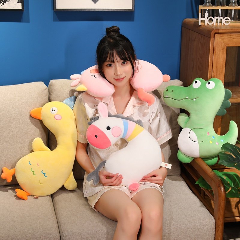 可爱柔软独角兽抱枕毛绒玩具