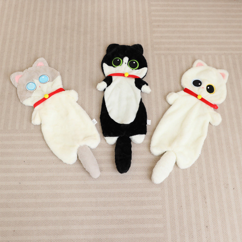 皮壳半成品卡通长条猫咪抱枕毛绒玩具公仔小猫皮套半成品布偶娃娃