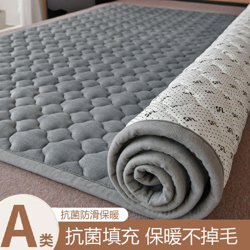 A类牛奶绒抗菌床垫床褥