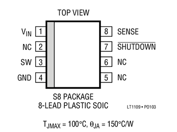 进口原装  LT1109CS8-5 LT1109-5 SOP8 现货可直拍