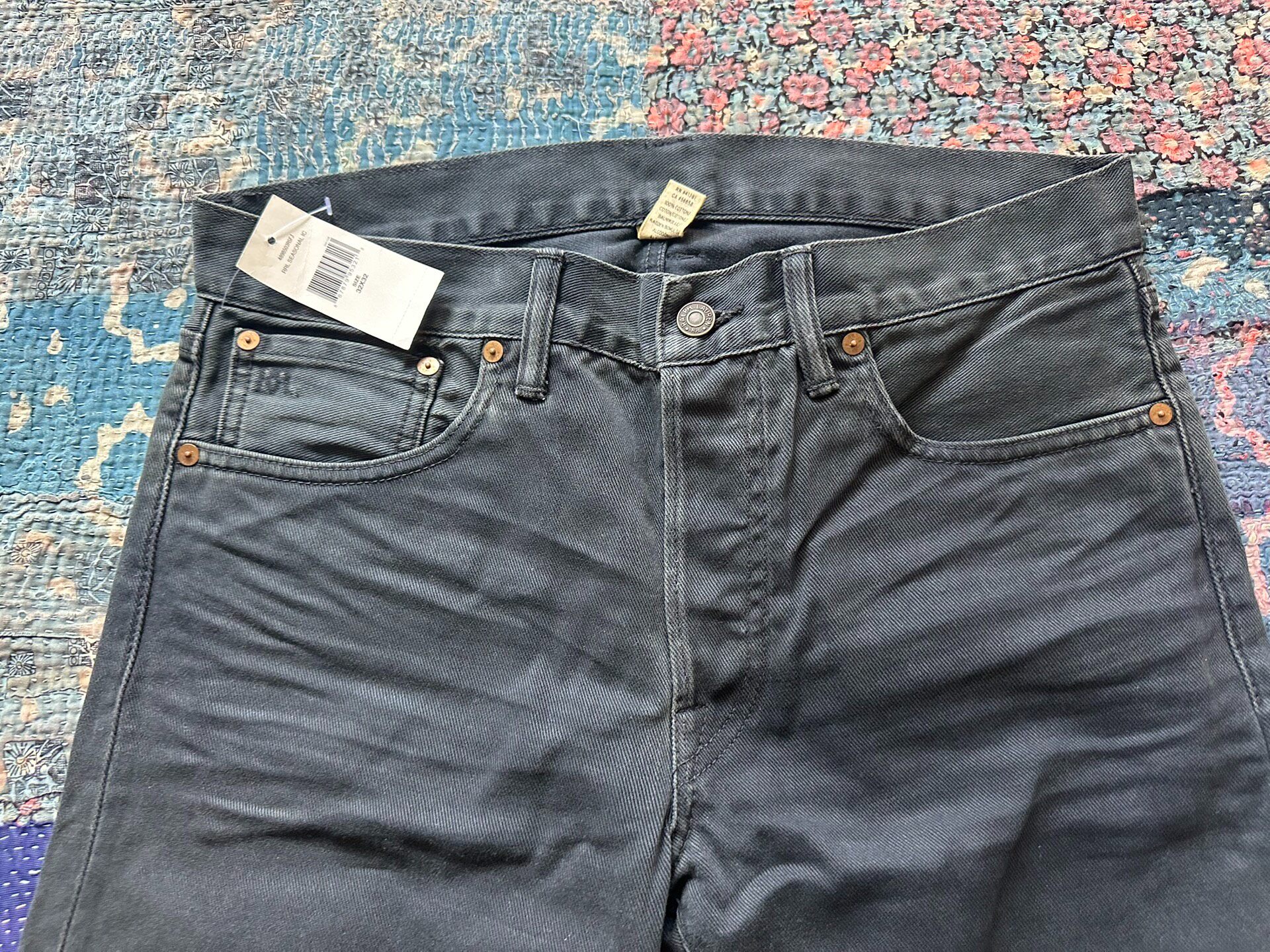 Ralph Lauren Dark Blue Denim Long Pants — detail