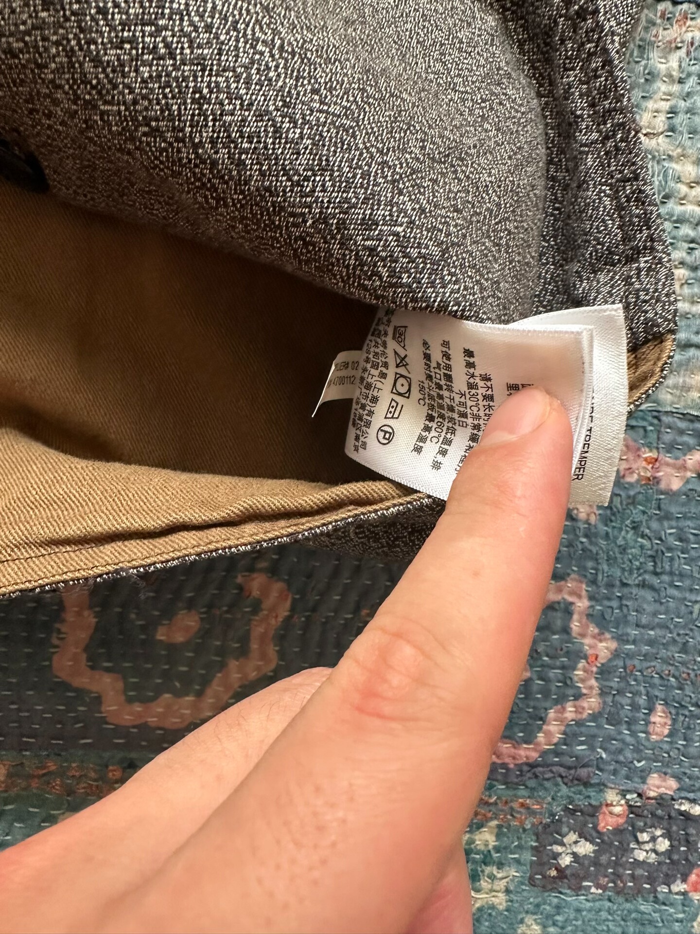 RRL Four-Pocket Dark Gray-Brown Vest — back