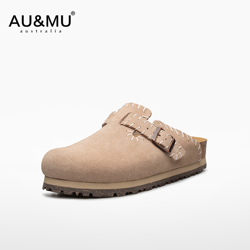 AUMU2025春夏男女软木勃肯拖鞋