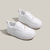 真皮松糕小白鞋 女2026春季 新款 周周推荐 百搭学生透气休闲板鞋