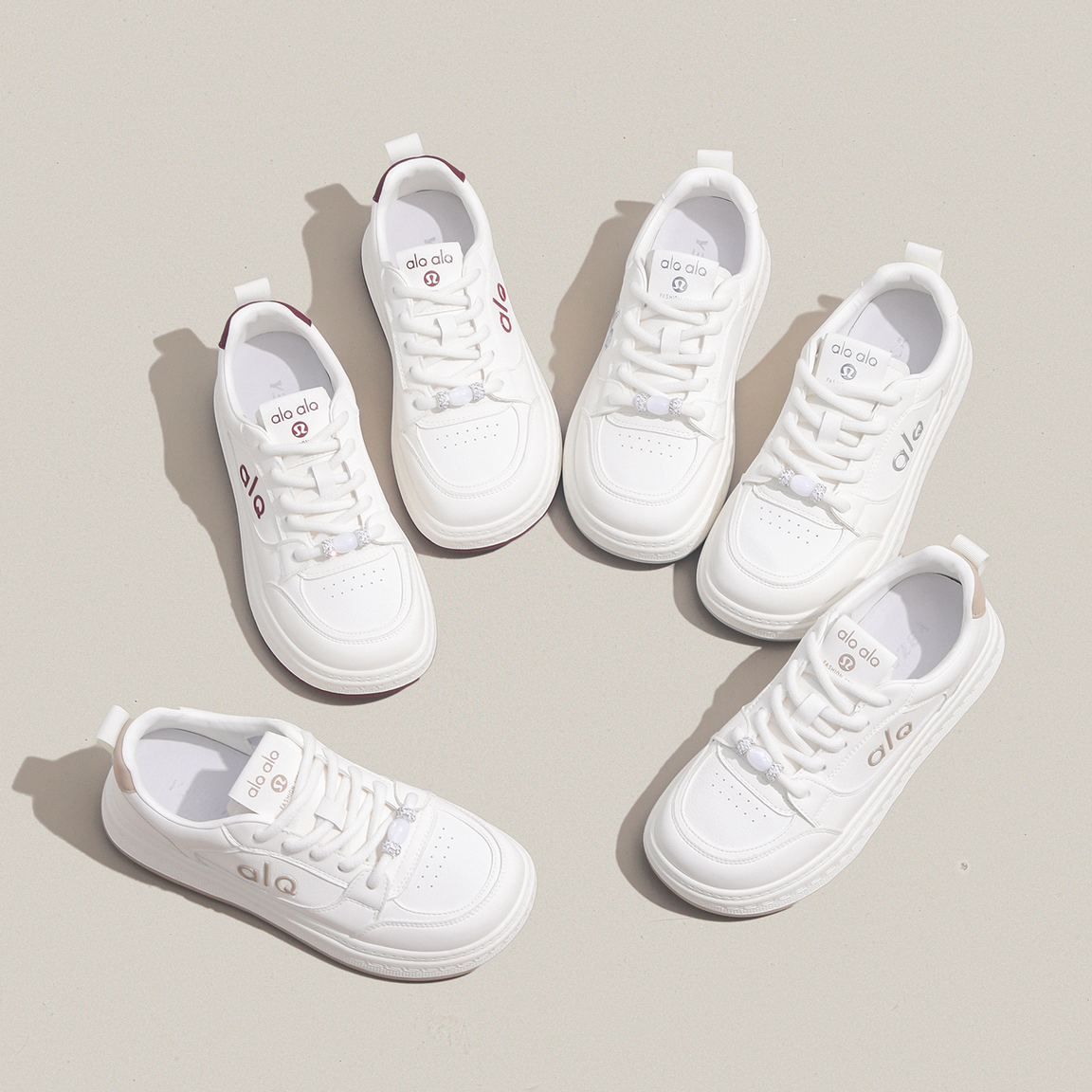 周周推荐~拼色厚底德训鞋女2026春季真皮系带舒适休闲运动小白鞋,女鞋,时尚休闲鞋,淘宝优惠券,粉丝福利购,淘宝优惠卷