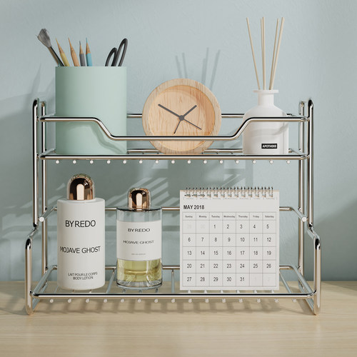 实厚304不锈钢加粗进阶版桌上转角架立式架卫生间收纳架L字置物架