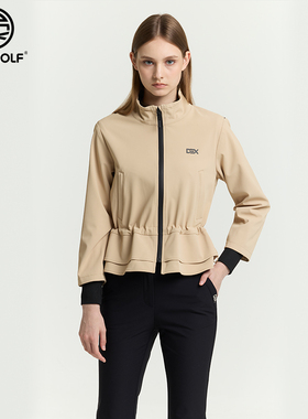 DEXGOLF韩国高尔夫服装女士秋冬款抽绳收腰显瘦外套防寒保暖6217
