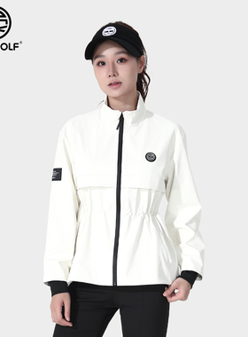 DEXGOLF韩国高尔夫服装女士秋冬防风防水外套休闲户外保暖冲锋衣