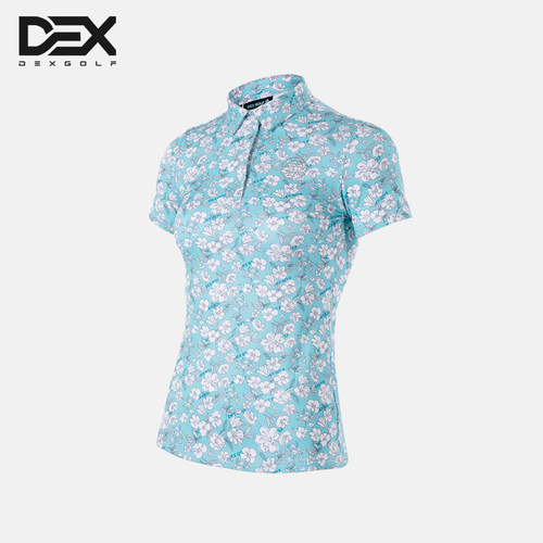 DEXGOLF高尔夫服装碎花女短袖