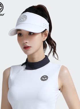 DEXGOLF高尔夫防晒帽夏季防紫外线遮阳帽空顶帽户外沙滩太阳帽女