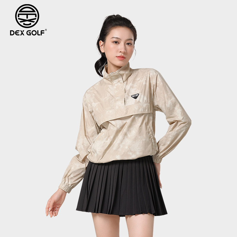 DEXGPLF韩国高尔夫服装女士初秋款轻薄长袖风衣外套户外休闲防风