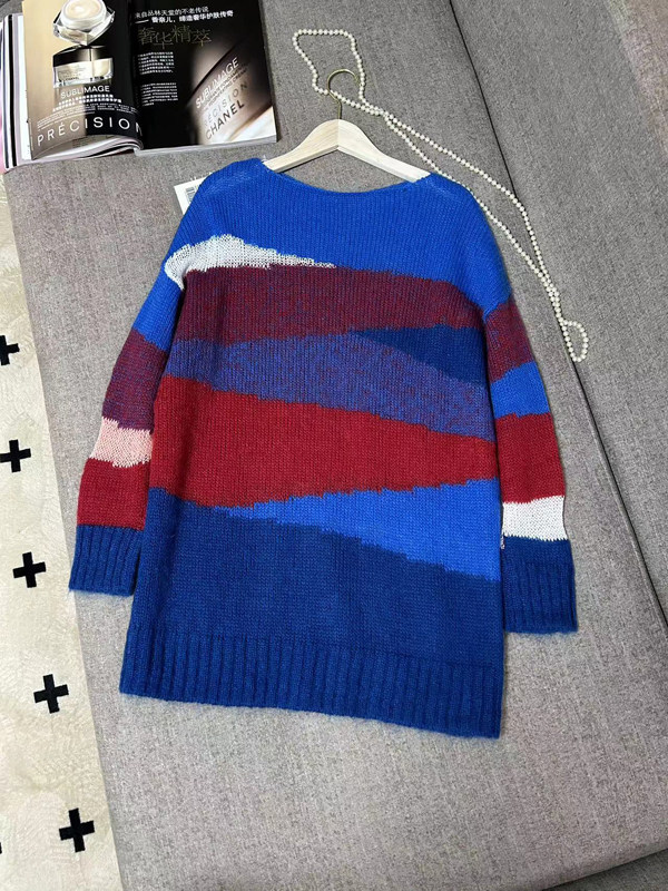 春装新款休闲艺术感绵羊毛马海毛混纺薄款套头长袖毛衣针织衫上衣