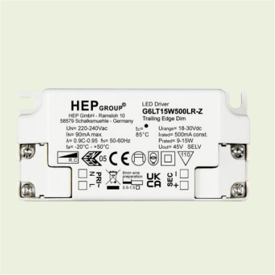 HEP德国 LED可控硅调光无频闪驱动器 G6LT15W300/350/500/700LRZ