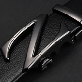 皮带 TDSD潮牌 自动扣腰带 男 字母Z字扣网红爆款 韩版 潮流皮带