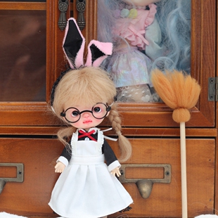 兔女郎ob11阿巳bjd素体12分ymy娃娃衣服gsc男女佣复古女仆服cos服