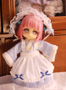 ob11娃娃古风衣服男佣女仆装cos服连衣裙子套装12分bjd GSC阿巳