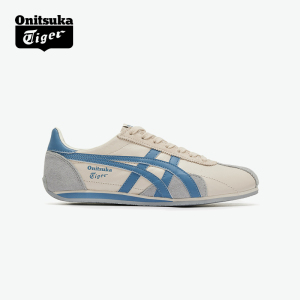 Onitsuka Tiger鬼塚虎RUNSPARK米色蓝色女鞋复古舒适运动鞋休闲鞋