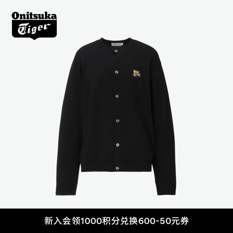 鬼塚虎男女款时尚针织开衫外套