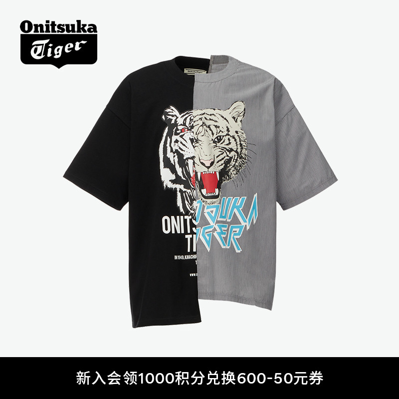 鬼塚虎男女款创意短袖T恤