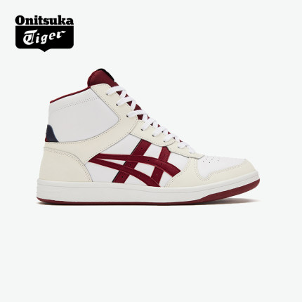 Onitsuka Tiger鬼塚虎BUZZER TRAINERMT男女白色红色高帮运动鞋