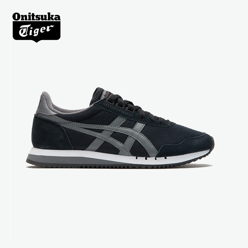 Onitsuka Tiger鬼塚虎DUALIO黑灰经典男女百搭舒适复古运动休闲鞋