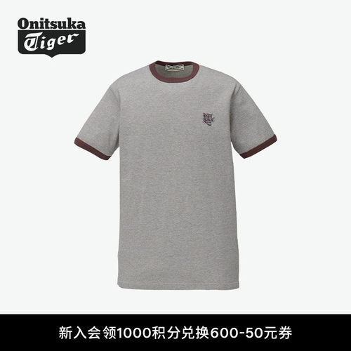 鬼塚虎时尚休闲短袖T恤衫