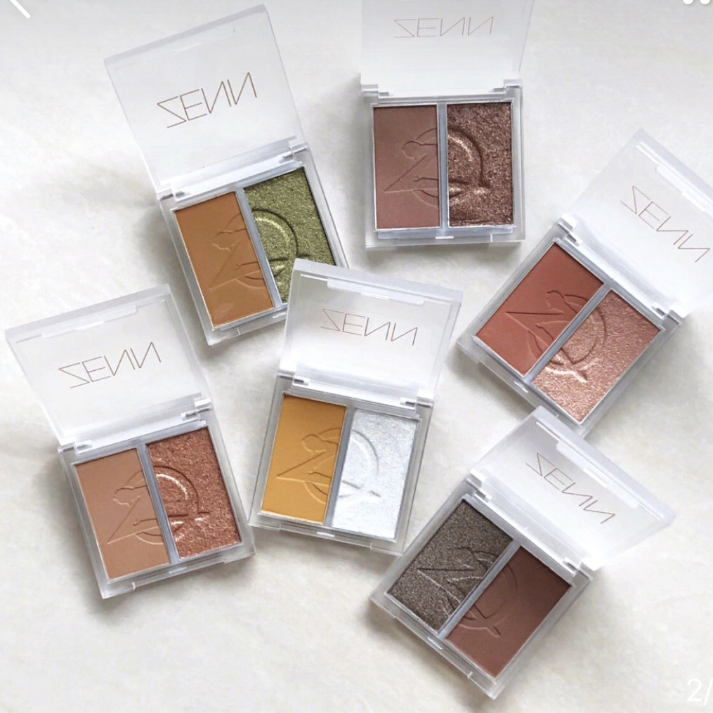 清仓 泰国zenn双色眼影粉质细腻不飞粉珠哑光大地裸妆初学者 201