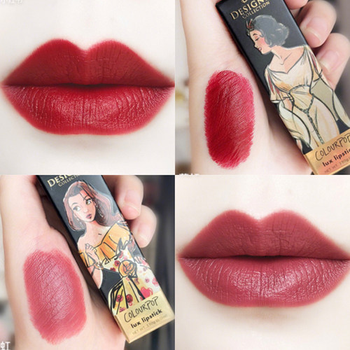 现货Colourpop卡拉泡泡Disney迪士尼口红Snow White白雪公主Belle
