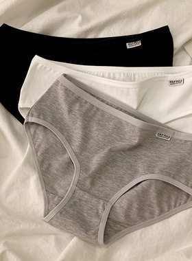 内裤女士纯棉A001女士内裤纯色少女三角裤低腰纯棉内裤女学生