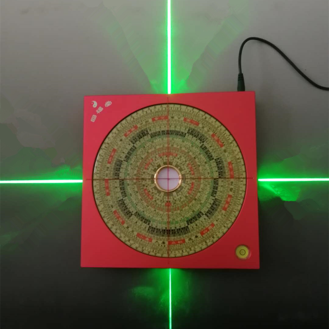 千米红外线四面激光罗盘高精度专业纯铜三合三元综合杨公风水罗盘