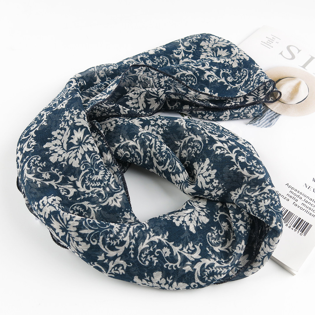 碎花丝巾100%桑蚕丝！漂亮极了！