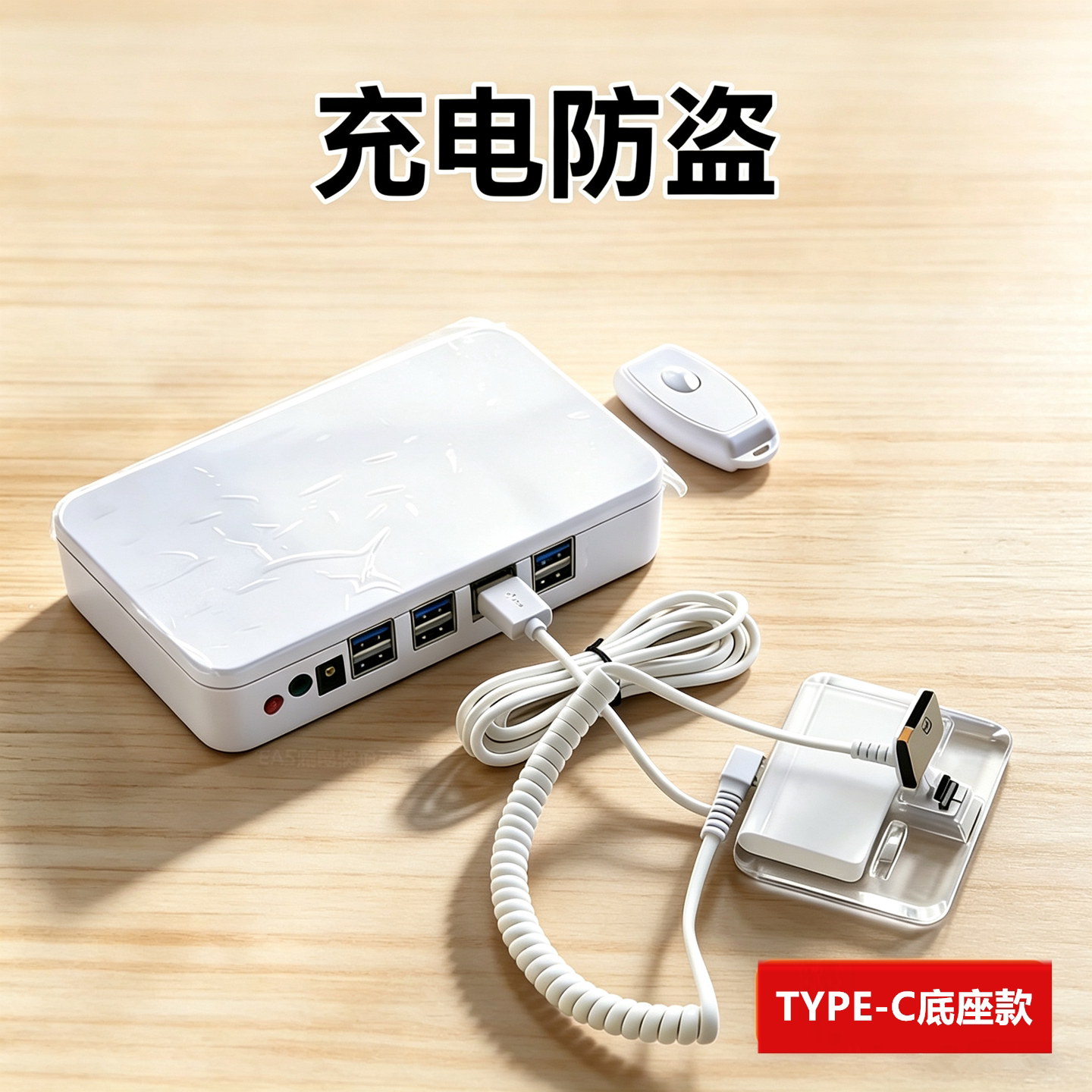 华为手机防盗器适用苹果体验台连接报警器底座充电展示架演示机线