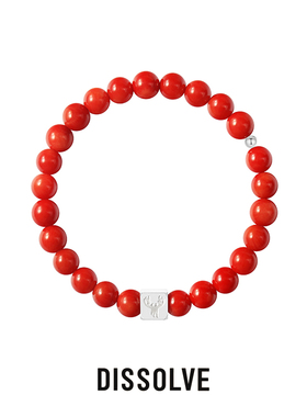 Dissolve红色转运手链男女本命年好运朱砂石手串情人节礼物送女友