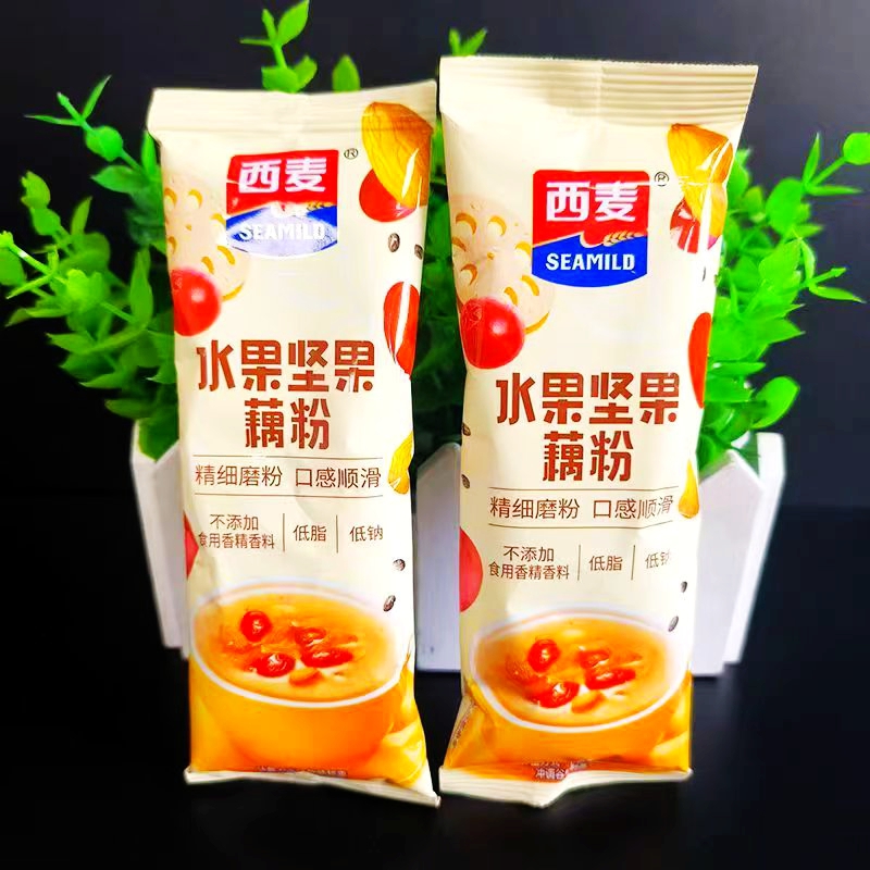 西麦藕粉西麦水果坚果藕粉散称小包装学生营养早餐冲泡代餐办公