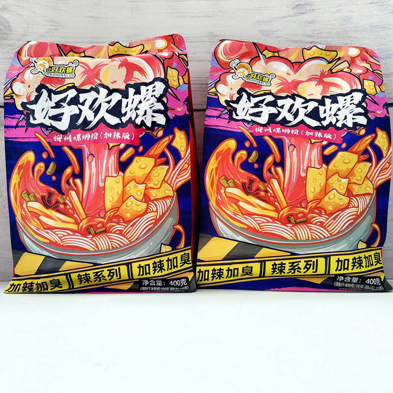 好欢螺螺蛳粉加臭加辣400克解馋夜宵速食代餐方便米线米粉好吃