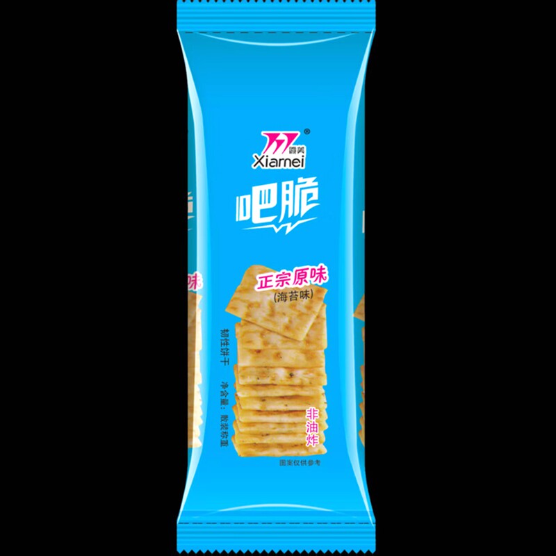 霞美吧脆海苔味散称小包非油炸薄脆薯片饼干酥脆解压解馋追剧零食