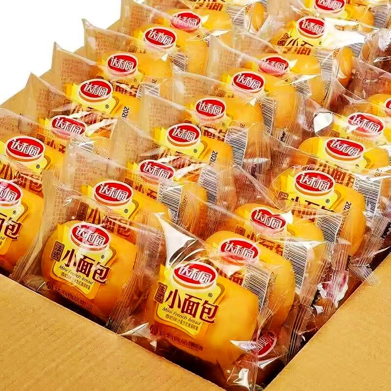 达利园可压扁小面包香奶味早餐独立包装营养学生老式趣味零食一箱图片
