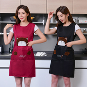 围裙2022新款 家用厨房女做饭餐饮专用定制logo印字男士 耐磨工作服