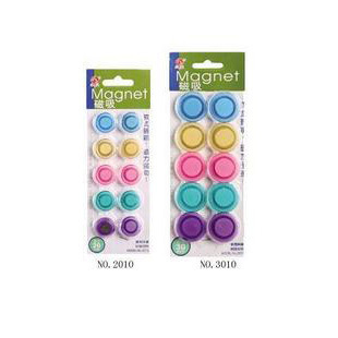 富强2010磁吸 20MM透明磁粒 彩色透明白板磁粒 2CM直径